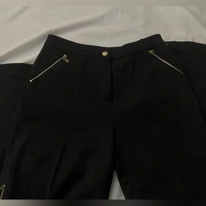 ST. JOHN SPORT X MARIE GRAY Black Pleated Pants, Size 6